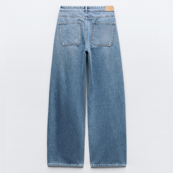 NWT Zara Loose Fit Wide Leg Z1975 Jeans Size 8 - Picture 5 of 11